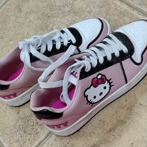 Hello Kitty Pink and White Kids Sneakers